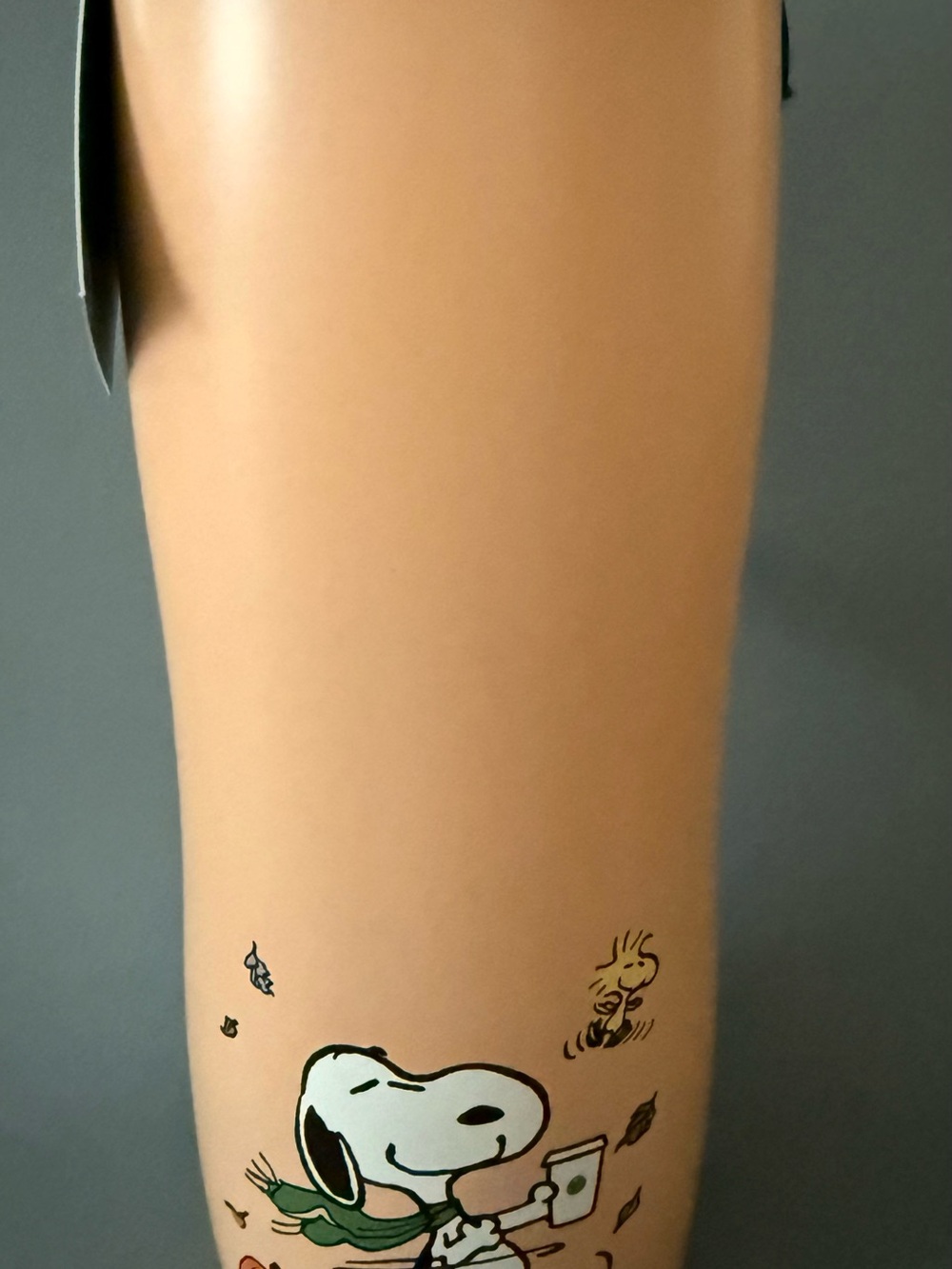Starbucks Snoopy Orange Tumbler with Charm